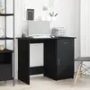 vidaXL Bureau Vidaxl Noir Chêne 100x50x76 Cm En Bois D'ingénierie