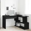 vidaXL Bureau Vidaxl Noir Chêne 200x50x76 Cm En Bois D'ingénierie