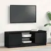 vidaXL Meuble TV chêne noir 102x30x36 cm bois d'ingénierie