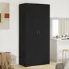 vidaXL Armoire Vidaxl Noir Chêne 90x52x200 Cm En Bois D'ingénierie