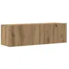 vidaXL Ensemble de meuble TV mural 3 pcs chêne artisanal