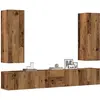 vidaXL Ensemble de meuble TV mural 5 pcs vieux bois bois d'ingénierie
