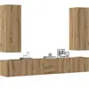 vidaXL Ensemble de meuble TV mural 5 pcs chêne artisanal