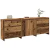 vidaXL Buffet 3 pcs vieux bois bois d'ingénierie