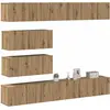 vidaXL Ensemble de meuble TV mural 6 pcs chêne artisanal