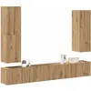 vidaXL Ensemble de meuble TV mural 4 pcs chêne artisanal