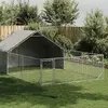 Vidaxl Niche D'extérieur Pour Chien Enclos 6x3x1,9 M Acier Galvanisé