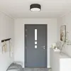 vidaXL Plafonnier vidaXL Noir Ø 30 cm en Tissu E27