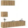 vidaXL Ensemble de meuble TV mural 4 pcs chêne artisanal