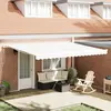 vidaXL Toile de rechange pour auvent Blanc 430 x 295 cm Polyester