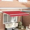 vidaXL Toile de rechange pour auvent Rouge 280 x 245 cm Polyester