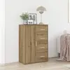 vidaXL Buffet Vidaxl Artisan Chêne 60x31x84 Cm En Bois D'ingénierie