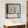 vidaXL Armoire Miroir Bois ancien 60 x 16 x 60 cm Bois d'ingénierie