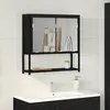 vidaXL Armoire Miroir Chêne noir 60 x 16 x 60 cm Bois d'ingénierie
