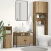 vidaXL Meuble de Lavabo de Salle de Bain avec stockage chêne artisanal