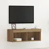 vidaXL Meuble Tv Vidaxl Avec Led Artisan Chêne 80x30x30 Cm