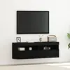 vidaXL Meuble TV mural Chêne noir 60 x 30 x 40 cm Bois d'ingénierie