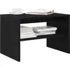 vidaXL Meuble TV chêne noir 60x40x40 cm bois d'ingénierie