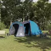 vidaXL Tente Dôme Dôme avec toit avec stockage Bleu 384 x 254 x 170 cm