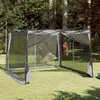 vidaXL Tente intérieure en maille Gris 303 x 303 cm