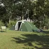 vidaXL Tente Tunnel avec toit Vert 510 x 240 x 156 cm taffetas