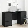 vidaXL Bureaux 2 Pcs Chêne Noir 140x50x76 Cm Bois D'ingénierie