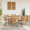 vidaXL Table de Jardin Gris 160 x 80 x 75 cm Bois d'Acacia Massif