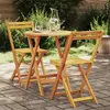 vidaXL Vidaxl Ensemble Bistro 3 Pièces Bois Massif Acacia
