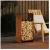 vidaXL Étagère à bois 40x30x80 cm acier résistant aux intempéries