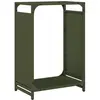 vidaXL Portant de bois chauffage vert olive 44x28x65 cm