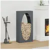 vidaXL Portant de bois chauffage anthracite 50x23x100 cm
