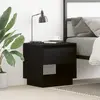 vidaXL Table De Chevet Vidaxl Noir Chêne 45x34x48 Cm Bois D'ingénierie