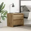 vidaXL Cabinet de chevet avec tiroir Chêne artisanal 45 x 34 x 44,5 cm
