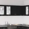 vidaXL Armoire suspendue avec étagère Riga Chêne noir 50 x 31 x 60 cm