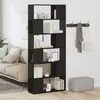 vidaXL Étagère Vidaxl En Chêne Noir 80x24x186 Cm En Bois D'ingénierie