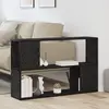 vidaXL Étagère Vidaxl Chêne Noir 100x24x63 Cm En Bois D'ingénierie