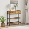 vidaXL Table console Bois ancien 72,5 x 25 x 75 cm Bois d'ingénierie
