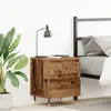 vidaXL Table De Chevet Vidaxl Vieux Bois 40x35x50 Cm En Bois Aggloméré