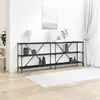 vidaXL Table console Chêne noir 200 x 30 x 75 cm Bois d'ingénierie