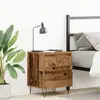 vidaXL Cabinet de chevet Bois ancien 40 x 35 x 50 cm Bois d'ingénierie