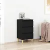 vidaXL Table De Chevet Vidaxl Noir Chêne 40x35x70 Cm Bois D'ingénierie