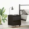 vidaXL Cabinet de chevet Chêne noir 40 x 35 x 50 cm Bois d'ingénierie