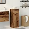 vidaXL Cabinet de salle de bain avec porte Bois ancien 32 x 34 x 90 cm