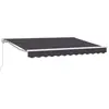 vidaXL Auvent Rétractable Anthracite 250 x 200 cm Polyester et métal