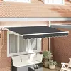 vidaXL Auvent Rétractable Anthracite 250 x 200 cm Polyester et métal