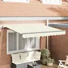 vidaXL Auvent Rétractable Crème et Anthracite