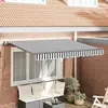 vidaXL Vidaxl Auvent Rétractable Anthracite Et Blanc