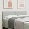 vidaXL Tête de lit LED Gris clair 144 cm Velours