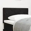 vidaXL Tête de Lit LED Noire Ensemble de 2 Noir Tissu et bois 80 cm