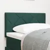 vidaXL Tête de lit LED Vert Foncé Ensemble de 2 Vert Foncé Tissu